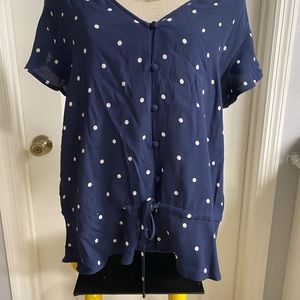 Rails Bretton Polka Dot Navy Top